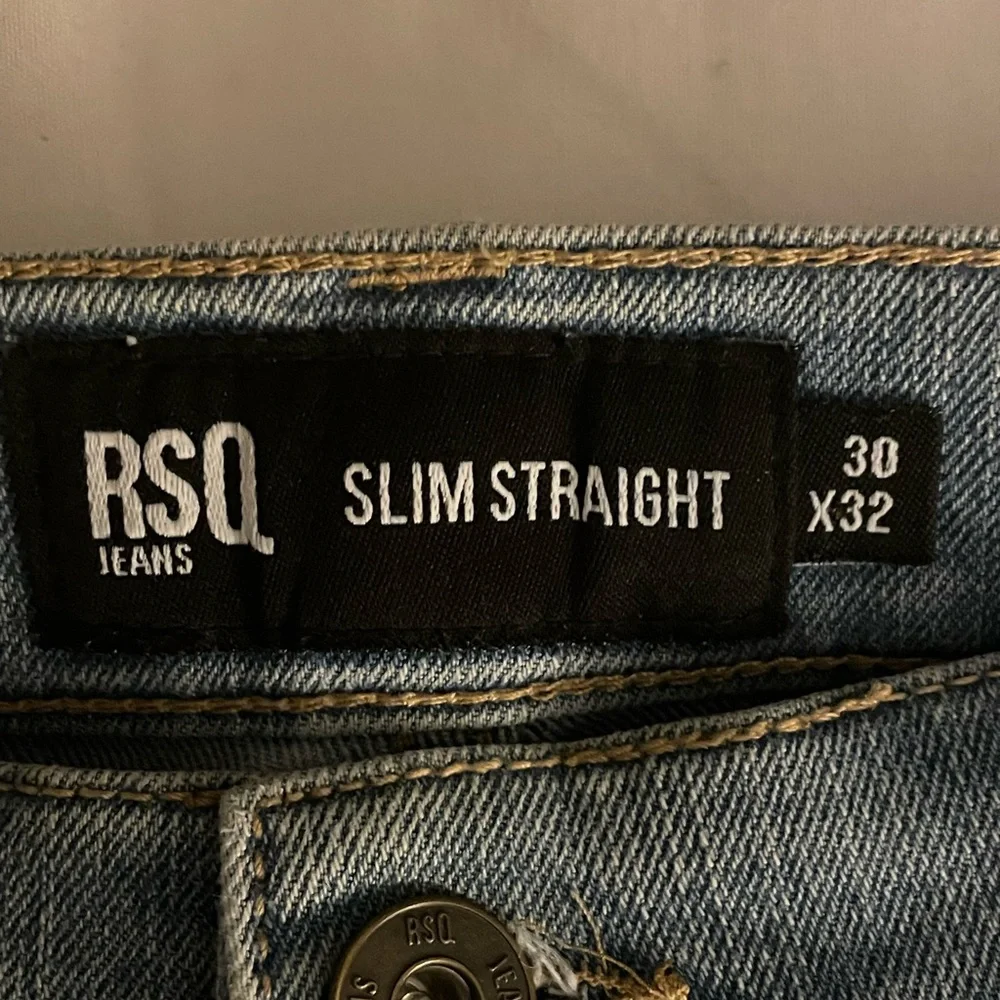RSQ Cotton Denim Slim Straight Jeans Light Wash Soft 30x32